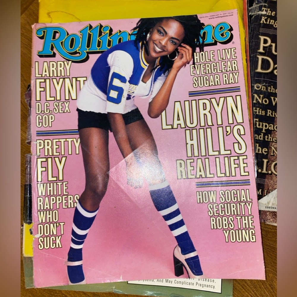 Rollingstone magazine lauryn hill used jacket has seperated from the book.